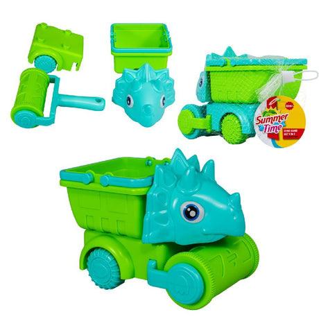 Sommerliches Dino-Sand-Set 4in1 in verschiedenen Farben
