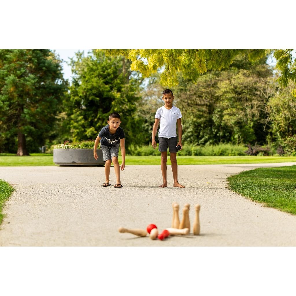 Outdoor-Spielgarten-Bowling-Holz