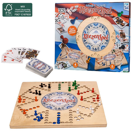 Clownspiele Keezen-Spiel aus Holz