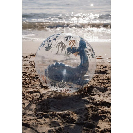 Little Dutch Ocean World Strandball 3D 35 cm transparent