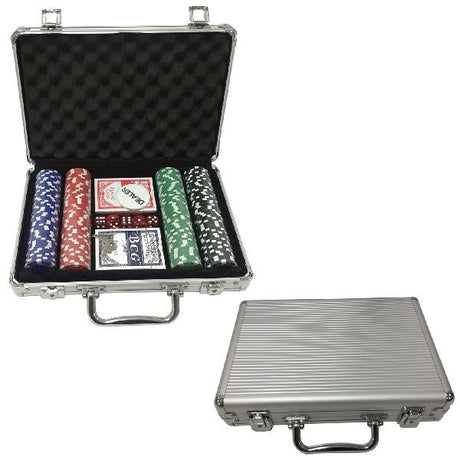 Clownspiele-Pokerset im Aluminiumkoffer