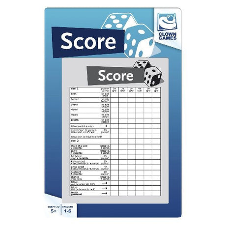 Clown -Spiele Clown Score Block 50 Vel