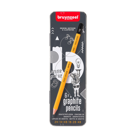 Bruynzeel Teens Burotek Dose mit 6 Graphitstiften