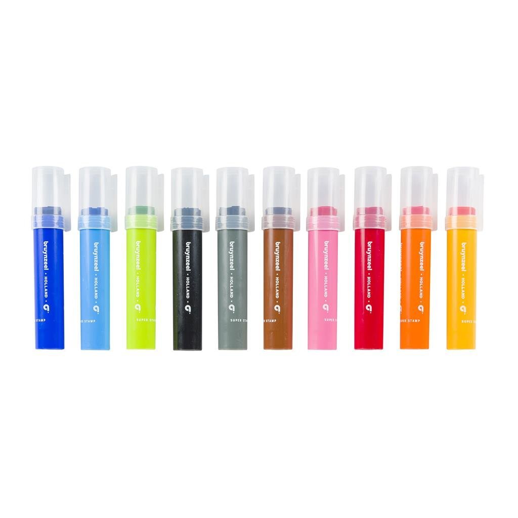 Bruynzeel Super-Stempelmarker, 10 Stk.