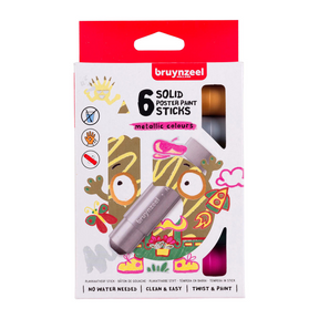Bruynzeel Gouachestifte Set metallic | 6 Farben