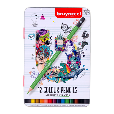 Bruynzeel Buntstifte Dose | 12 Farben