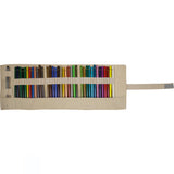 Kangaro Kangaro K-480001 Rolletui für 38 Bleistifte, Marker, 51,5 x 19 cm, Leinwand