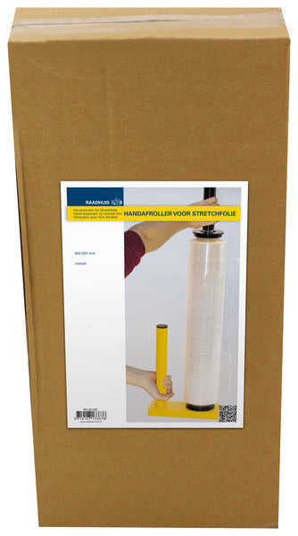 Raadhuis rd-351197 Handabroller für Handverpackungsfolie aus Metall, 400–500 mm