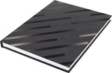 Kangaro K-5585 Dummy-Buch, A5, blanko, Hardcover, 80 Seiten, 140 g/m², schwarzes Design