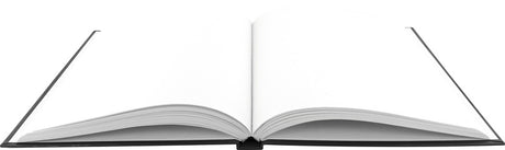 Kangaro K-5585 Dummy-Buch, A5, blanko, Hardcover, 80 Seiten, 140 g/m², schwarzes Design