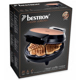 Bestron awm700co Waffeleisen Herzen 700 W Kupferschwarz