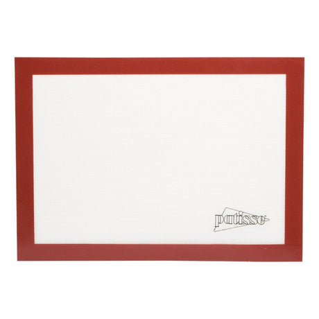 Patisse Silikon-Backmatte 52x32 cm rot weiß