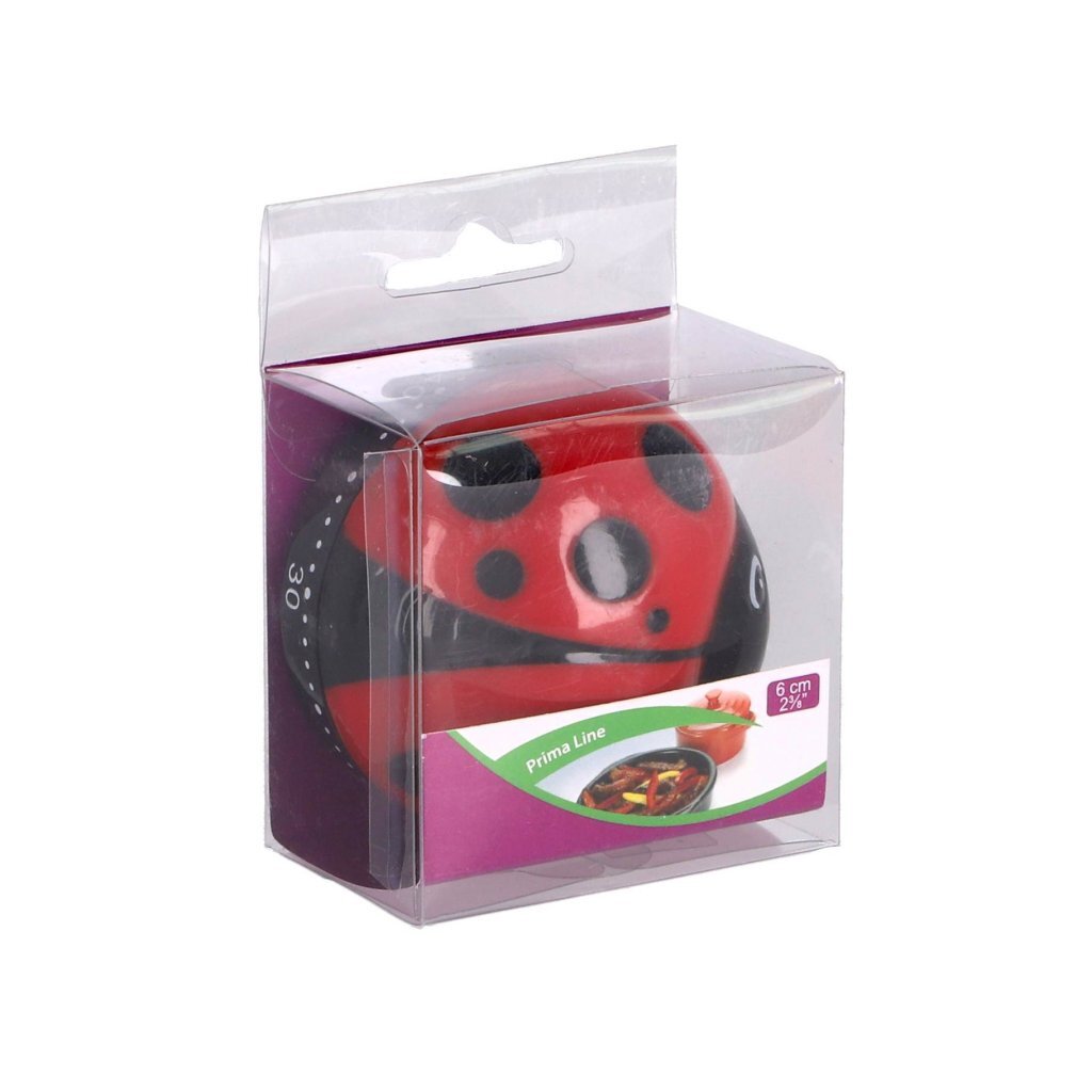 Patisse Küchentimer Marienkäfer 6 cm schwarz rot