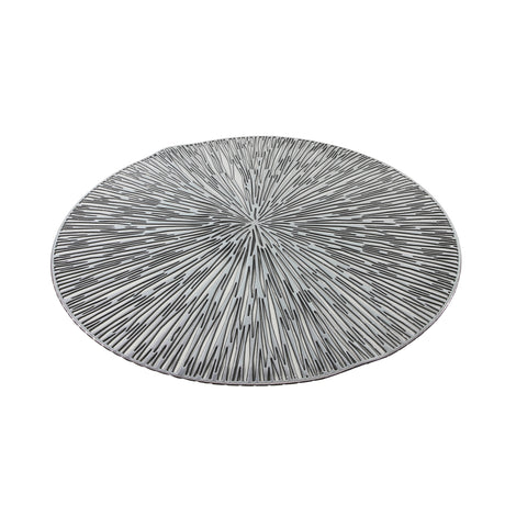 Basic rundes Tischset 38 cm silber