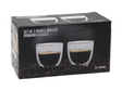 Koffie theeglas dubbelwandig 100ml 6,5x7cm set van 2 stuks