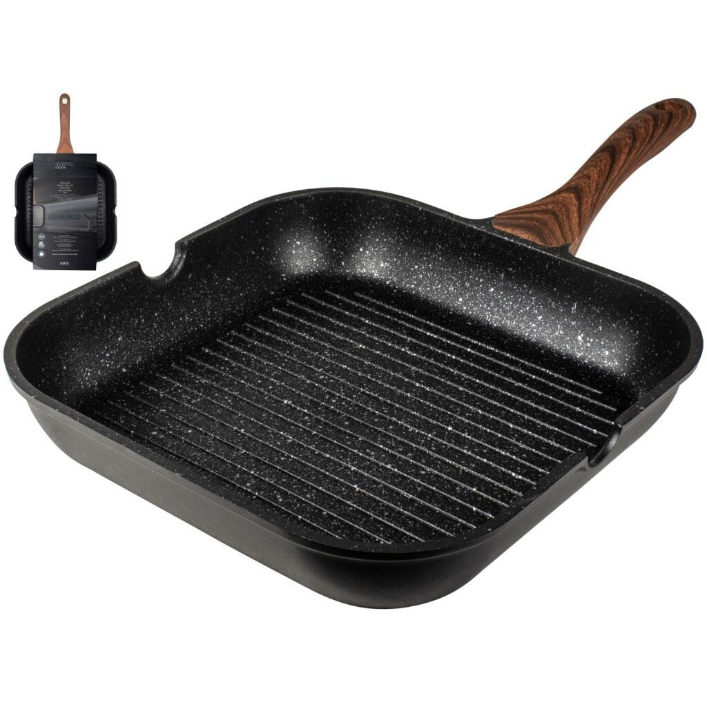 Gusta Granito Fuerte Steingrillpfanne 28 cm schwarzbraun