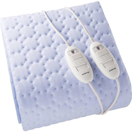 Inventum HN5211L Heizdecke für 2 Personen, 150 x 140 cm, hellblaues Fleece