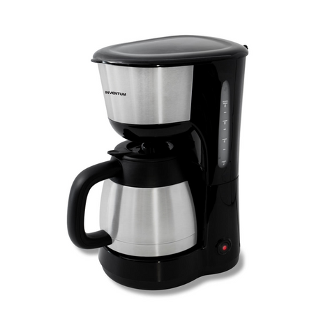 Inventum Kaffeemaschine kz618 1 l Thermoskanne aus schwarzem Edelstahl