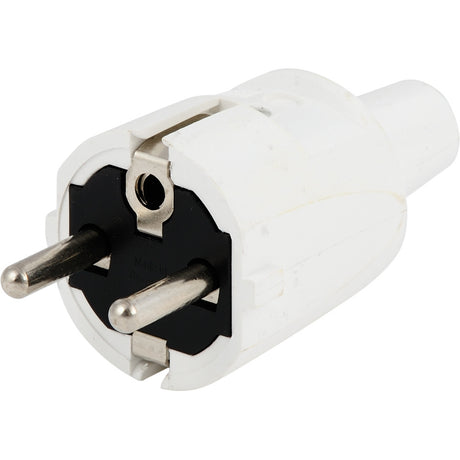 Scanpart-Stecker mit RA, PVC weiß