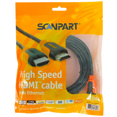 Scanpart HDMI-Kabel 3 m orange schwarz