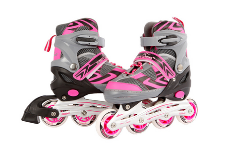 Street Rider Inlineskates rosa grau, Größe 37-40