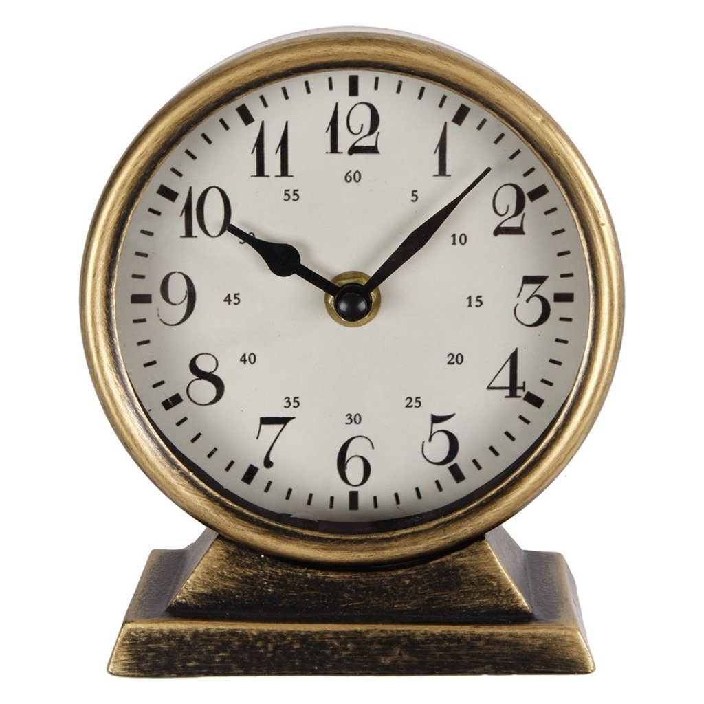 Andere Marken Metalluhr Caroline 13x6,5x15 cm Gold