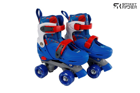 Street Rider Roller Skates Blau einstellbar, Größe 31-34