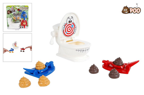 Poo Poo Shooting Toilette Kinderspiel lustiges Brettspiel für Kinder.