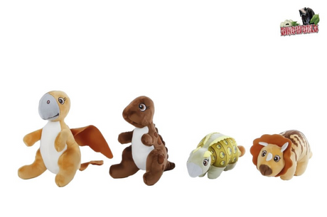 Dinoworld dinosaurus pluche 4ass 14cm