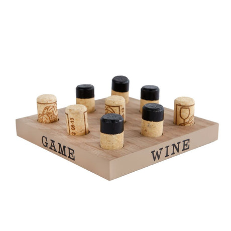 Andere Marken Tic Tac Toe Wein 15x15 cm Holzkork
