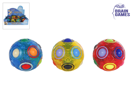 Denkspiele Transparenter Zauberball Zappelspielzeug Stressball 6,5 cm.
