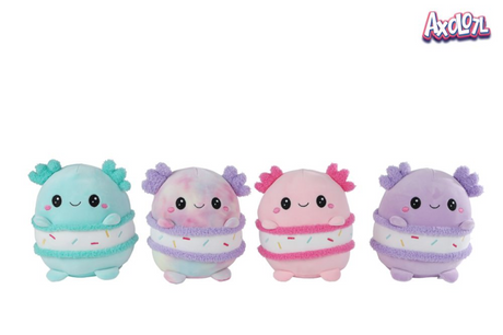 Van Mane Kuscheltier Plüsch Axolotl Meerestier 20 cm mehrfarbiges Spielzeug.