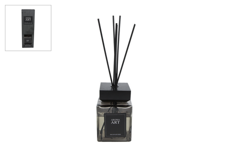 Aromadiffusor Aroma Art Zedernholz 800ml schwarzes Glas 23x23x39cm