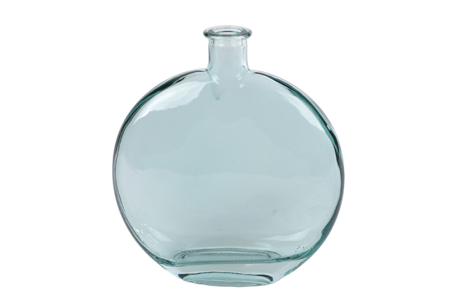 Vaas sylke l plat helder glas 16,5x5x19cm