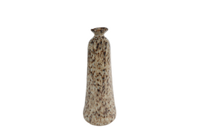 Vaas ragna s beige bruin aardew 11,5x11,5x30,5cm
