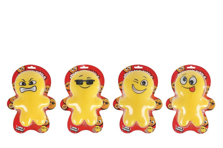 Emoji-Puppe Squeeze Anti-Stress 4ass 17cm
