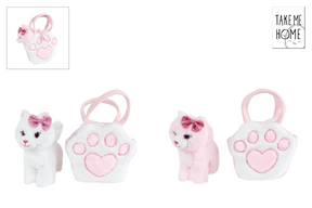 Take me home poes in tasje pluche 2ass 20cm