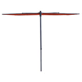 Madison Balkon Parasol Sonnenwelle 270x150 cm Ziegelrot rot