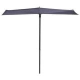 Madison Balkon Parasol Sonnenwelle 270x150 cm Saphirblau