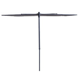 Madison Balkon Parasol Sonnenwelle 270x150 cm Saphirblau