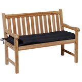 Madison Bank Kissen Basic 120x48 cm Schwarz