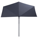 Madison Balkon Parasol Sonnenwelle 270x150 cm Grau Pac3p014