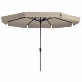 Madison Parasol Syros Luxus um 350 cm ECRU