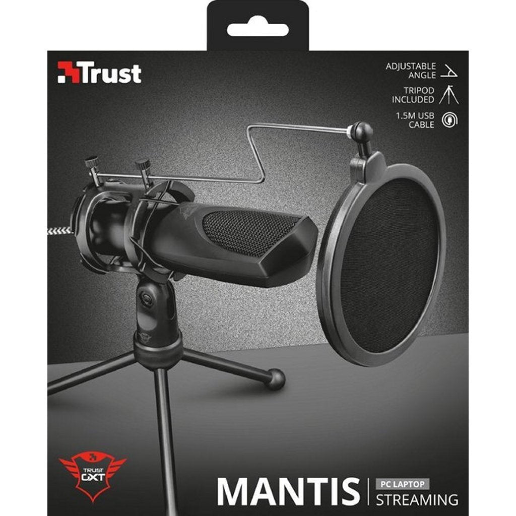 Trust GXT 232 Mantis USB-Streaming-Mikrofon schwarz