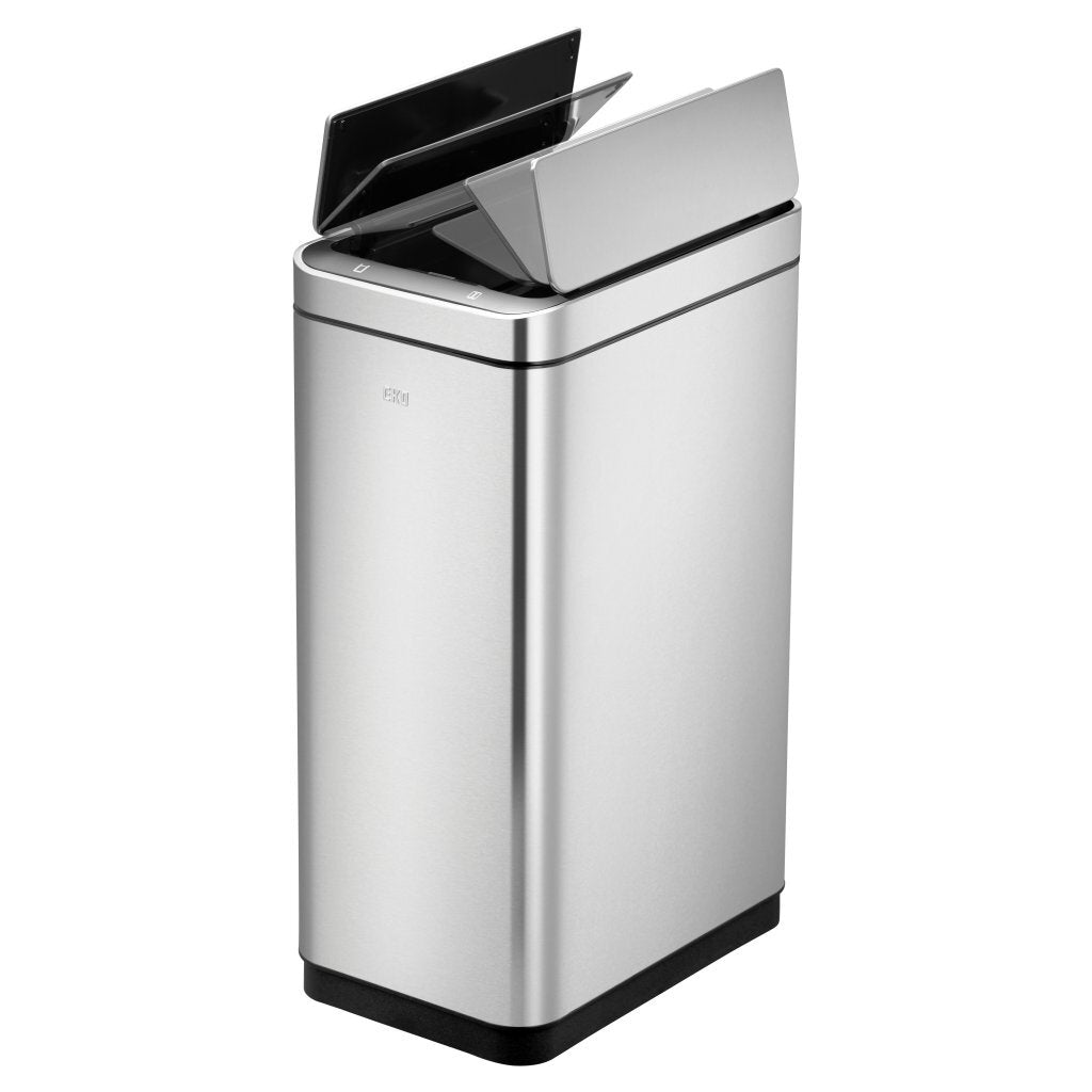 Eko Deluxe Phantomsensor Abfallbehälter 30l mattierter Edelstahl