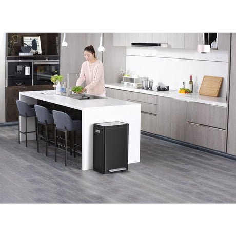 Eko x-cube Treteimer 2x20l schwarz