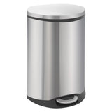 EKO Pedal Bin Shell 50 l Matte Silberfarbe