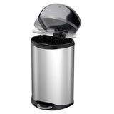EKO Pedal Bin Shell 50 l Matte Silberfarbe