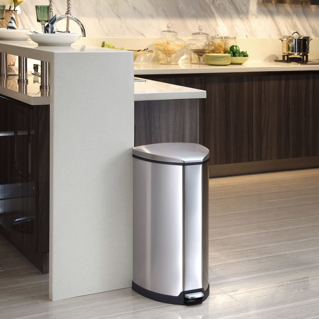 Eko Pedal Bin Grace 35 l Matte silberfarben