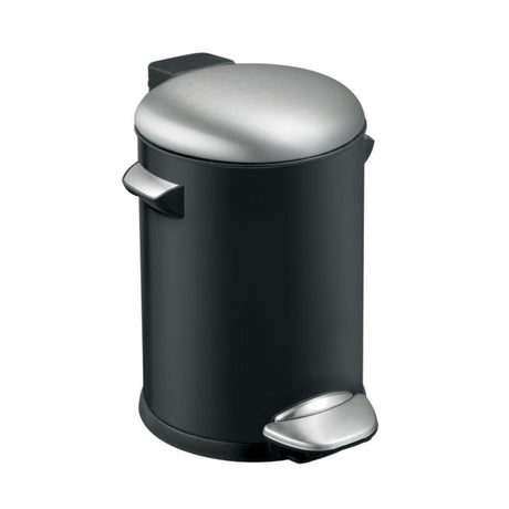 Eko Vepa Bins Belle Deluxe Treteimer 3l Schwarz Silber